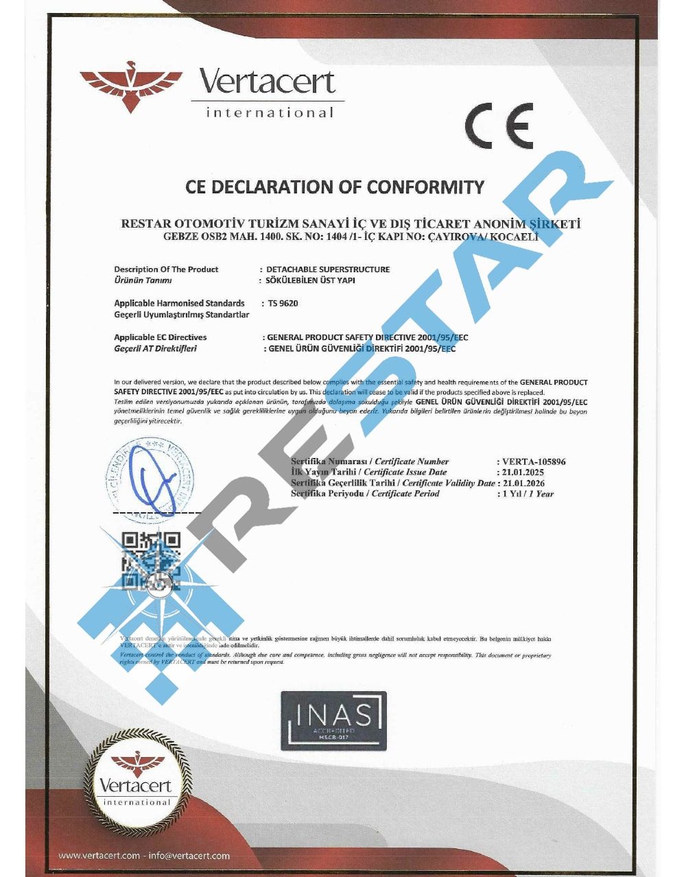 Restar Global certificates