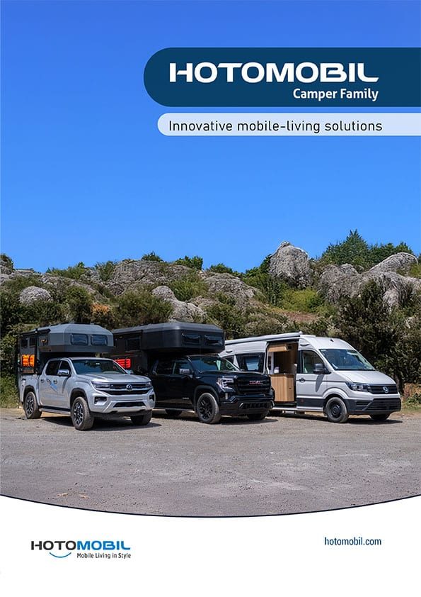 Hotomobil camper family catalogue cover