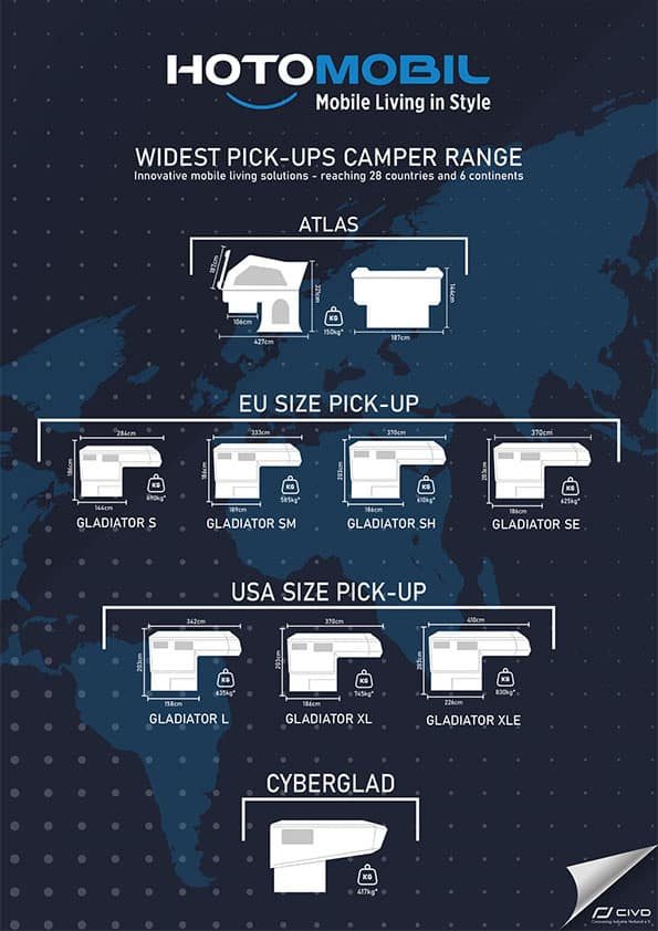 Hotomobil pickup camper models catalogue cover