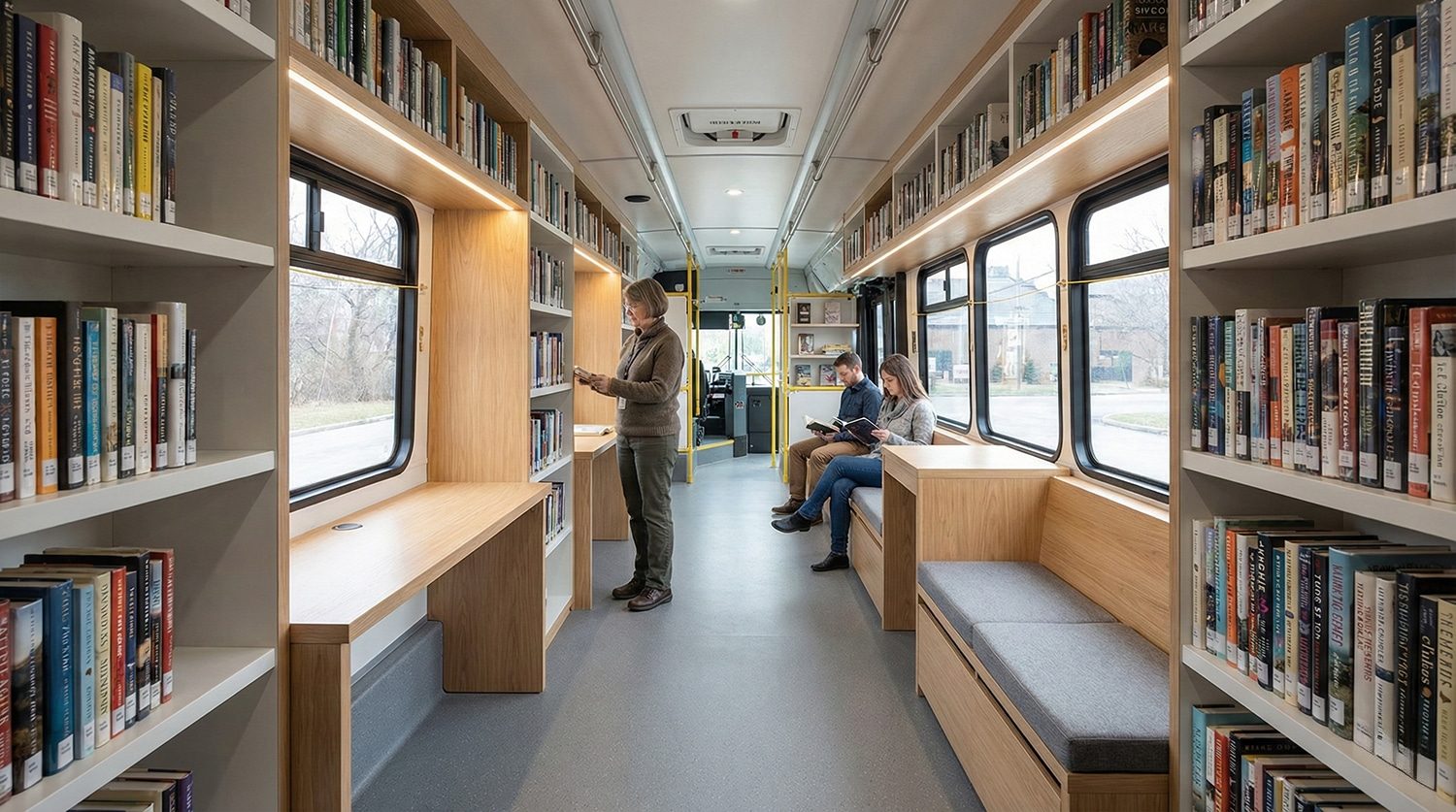 Mobile library and learning access unit