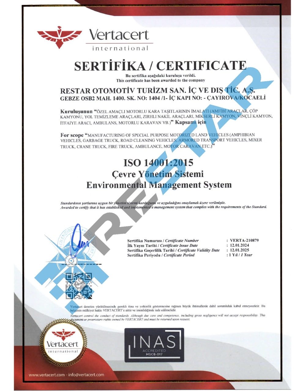 Restar Global certificates