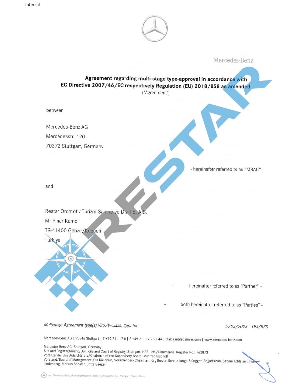 Restar Global certificates