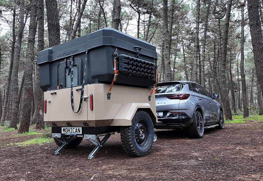Mohican camping and cargo trailer setup