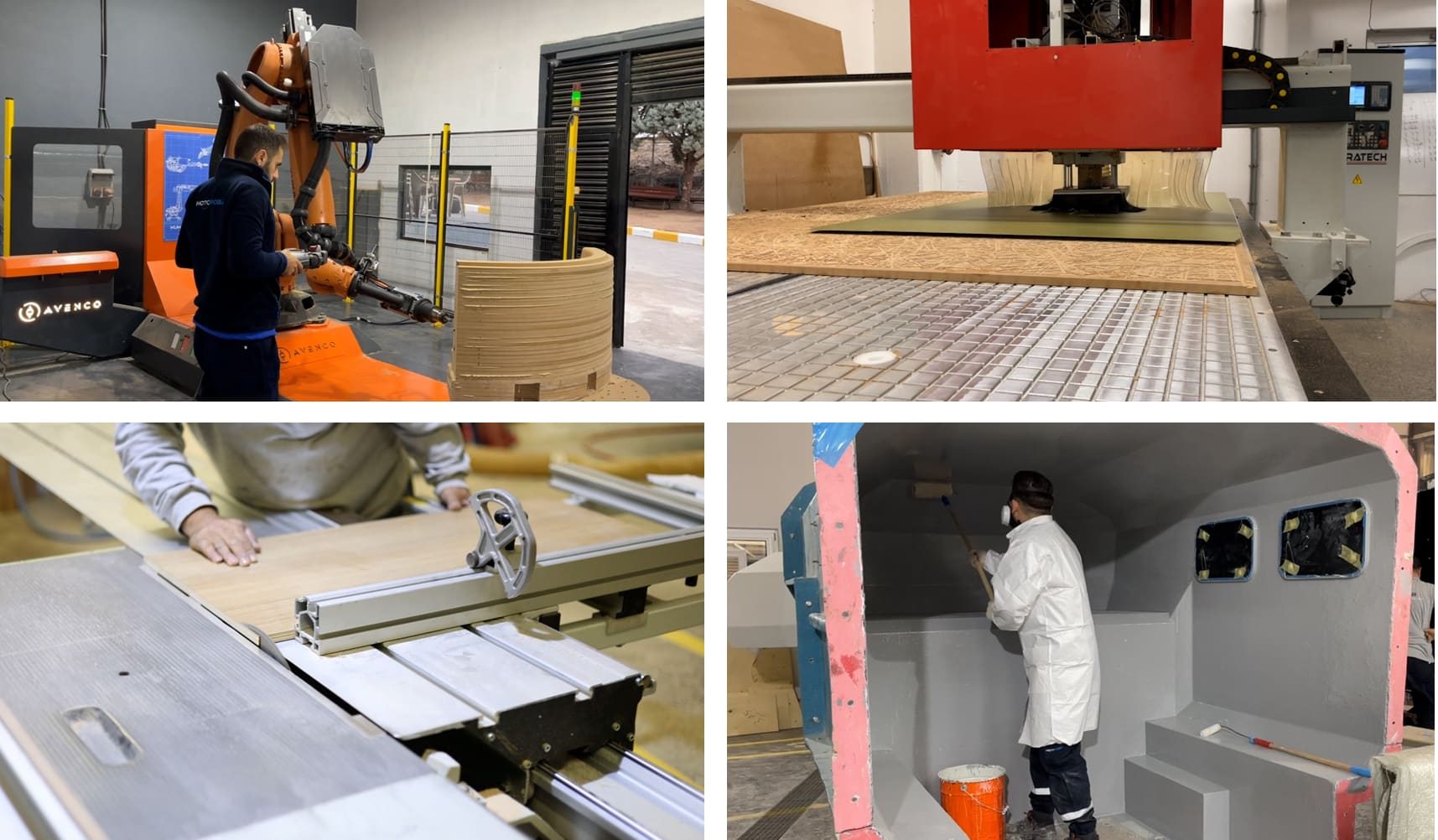Production stages at the Restar manufacturing facility
