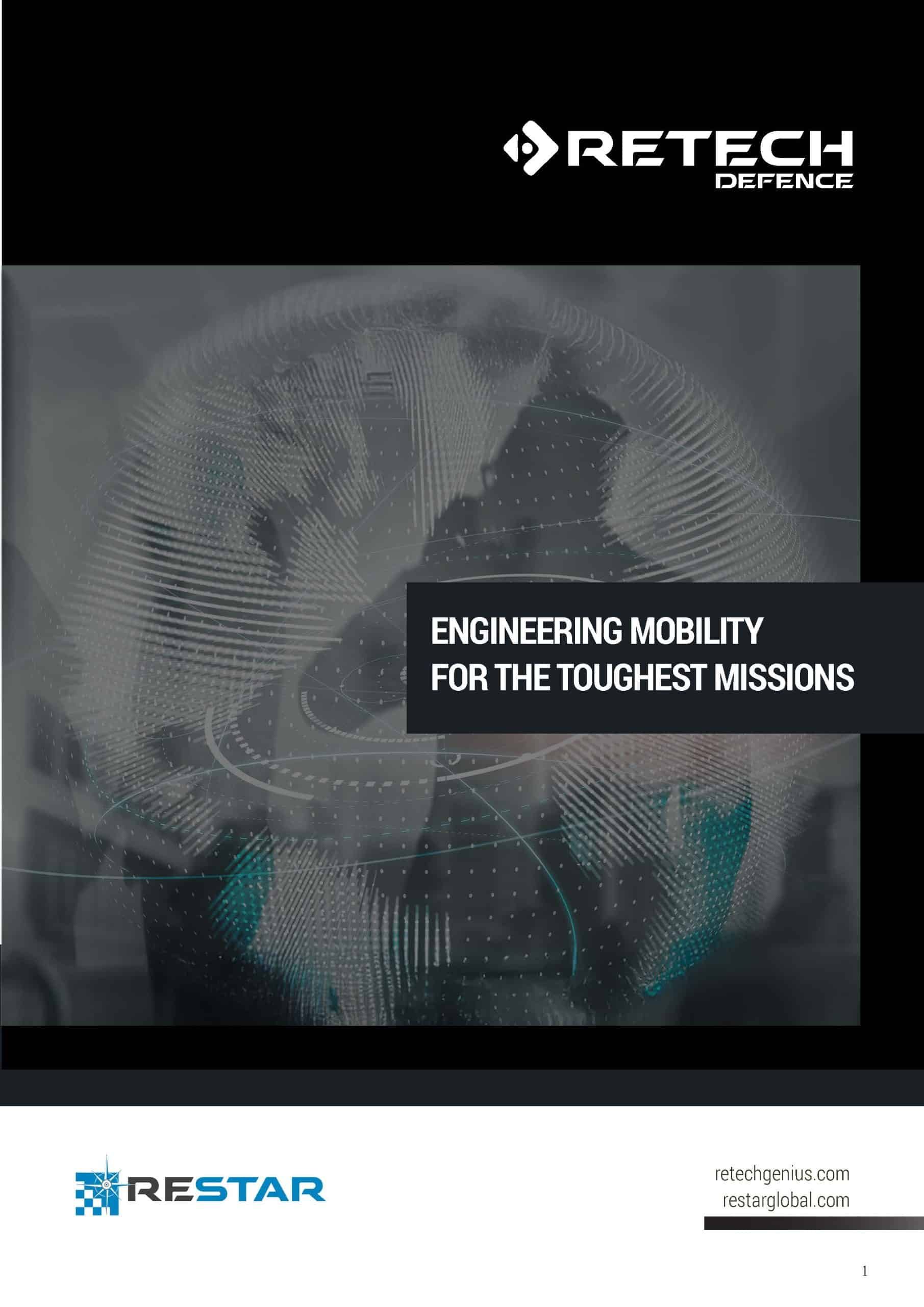 Retech defence and security solutions catalogue cover