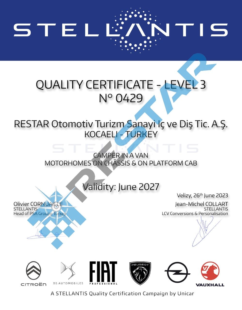 Restar Global certificates