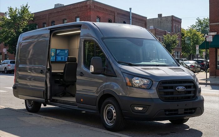 Ford Pro Convertor mobile office vehicle
