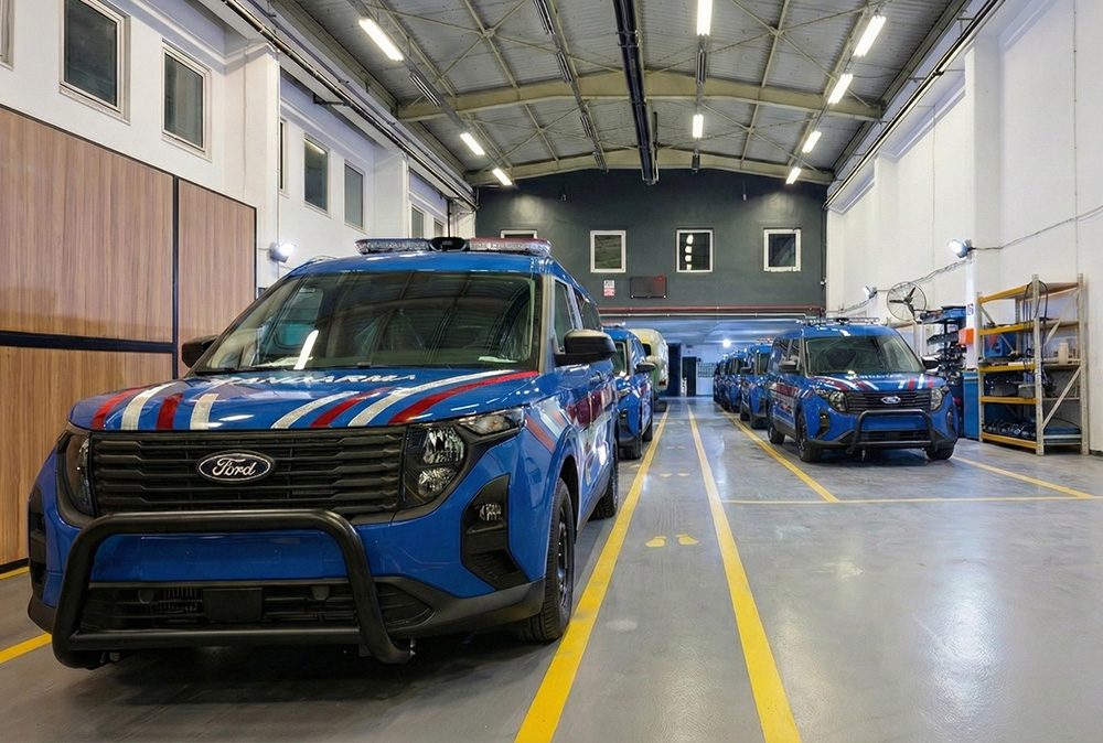 Ford Pro Convertor vehicles in the Restar SVC workshop