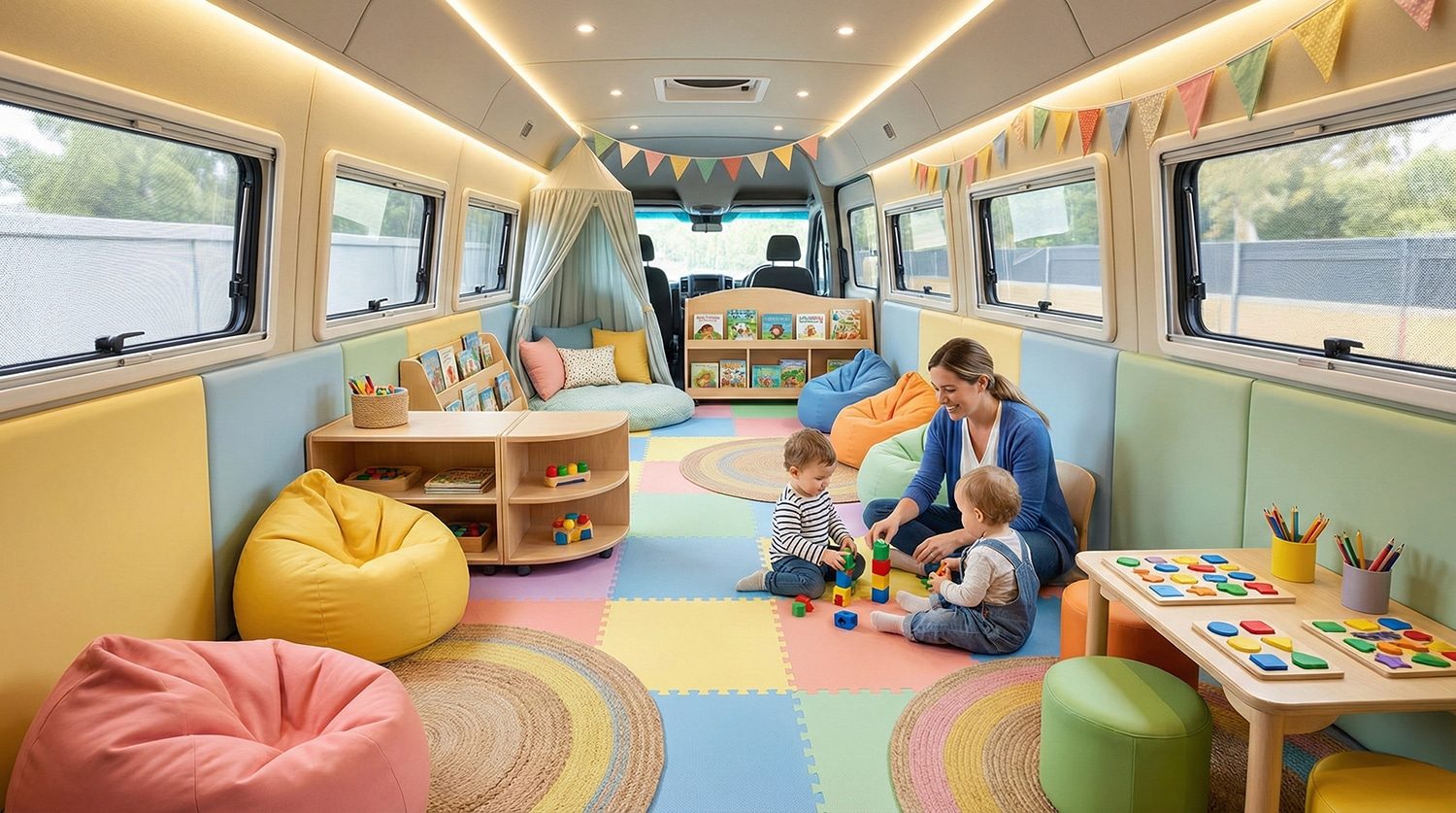 Mobile classroom and training unit vehicle