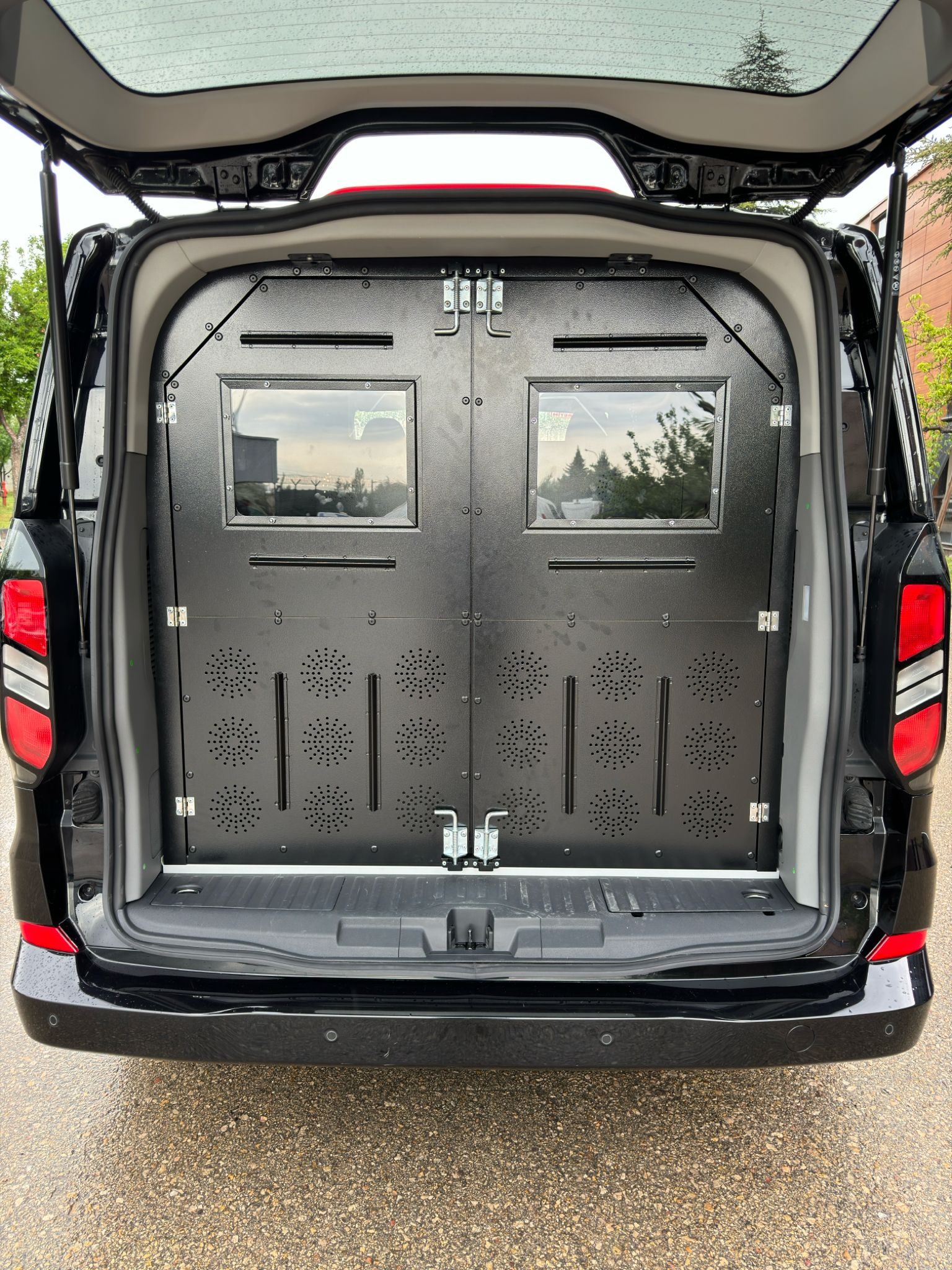 Interior design of a security vehicle conversion