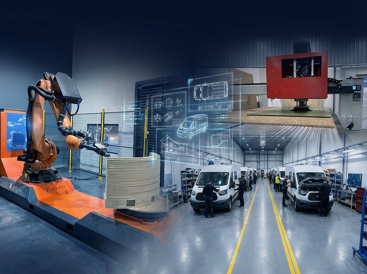 Robotic production line inside the Restar factory